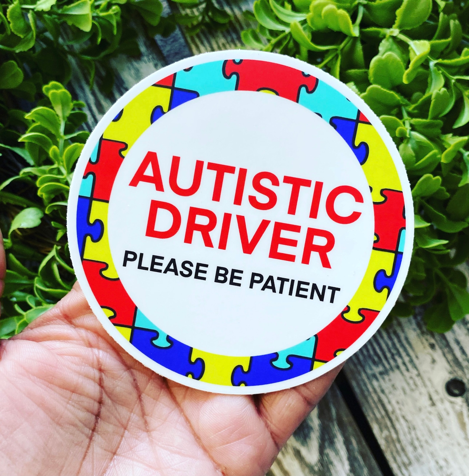 Autistic Driver Decal Autism Safety Sticker Emergency Decal Etsy