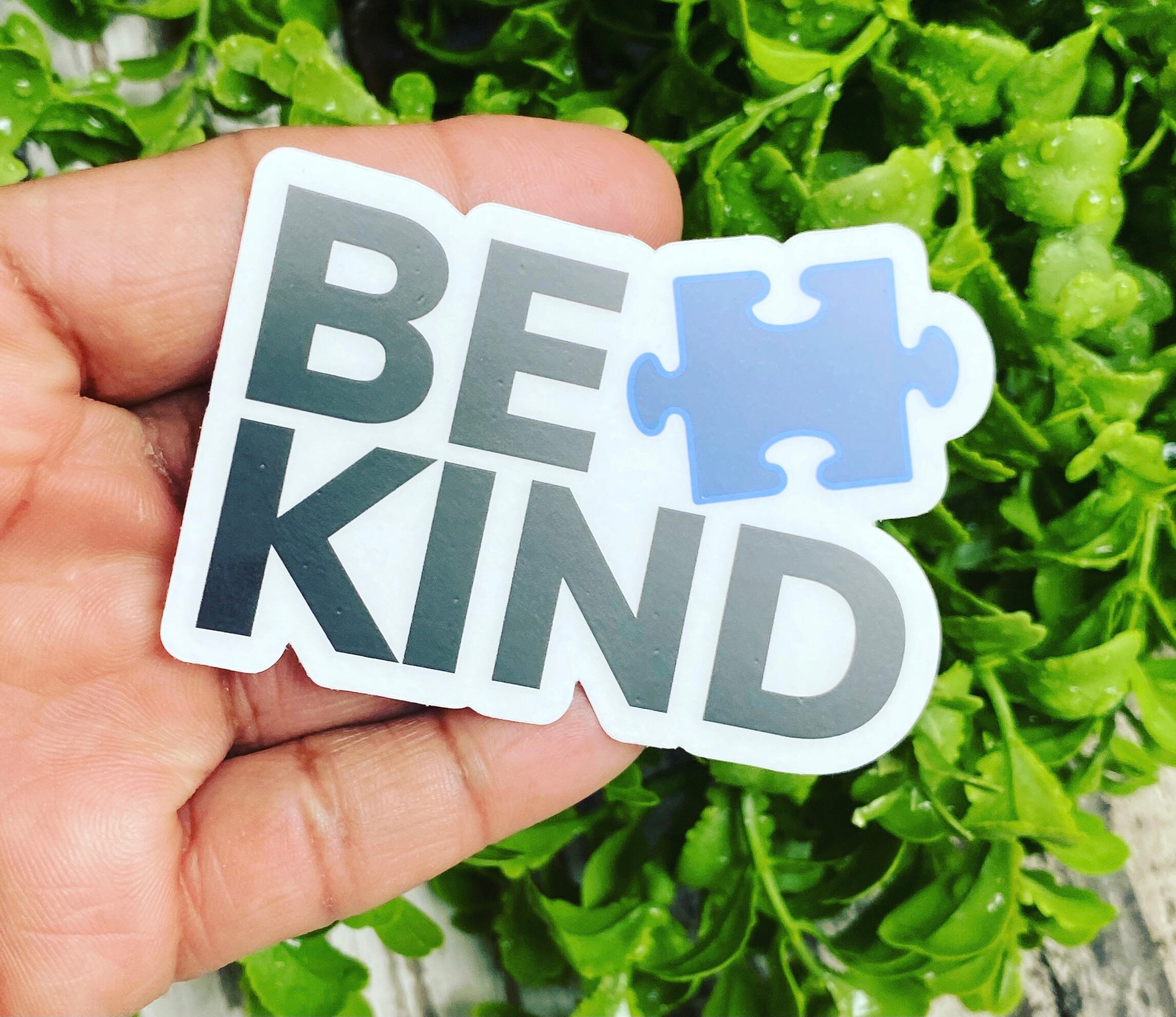 Be Kind Autism Sticker Autism Awareness Sticker Puzzle Piece Etsy