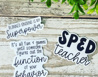 Special Education Sticker Pack, Special Ed Teacher Sticker,  Sped Teacher Gift, Funny Teacher Gifts, Para Stickers, Paraprofessional