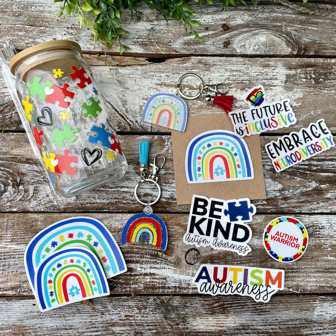 Autism Awareness Month Swag Pack Autism Awareness Sticker Etsy