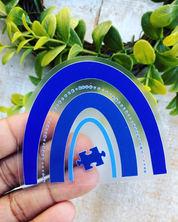 Autism Awareness Sticker, Autism Rainbow Sticker, Autism Decal, Autism Laptop Sticker, Autism Water Bottle Sticker, Autism Teacher Gift