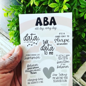 ABA Stickers, Aba Christmas Gift, Aba Planner, Aba quote, Aba Therapy, Funny Aba Stickers, Behavior Therapy, Behavior Tech, Behavior Analyst