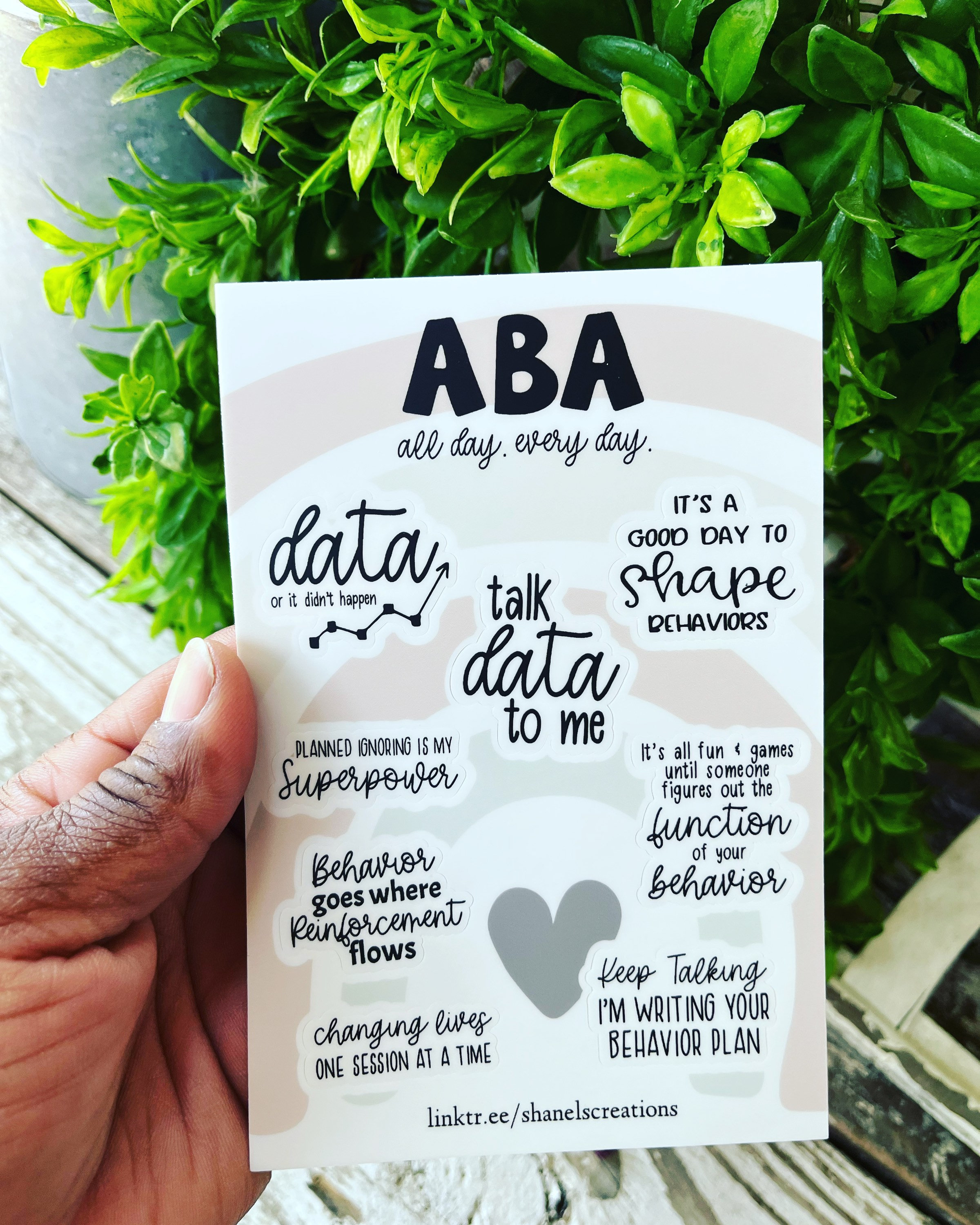 ABA Sticker Sheet, Aba Planner Stickers, Behavior Analyst Stickers, Aba ...