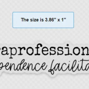 Paraprofessional Sticker, Paraprofessional Gift, Gift for Paraprofessional, Special Education Sticker, End of School Gift, End of Year Gift afbeelding 2