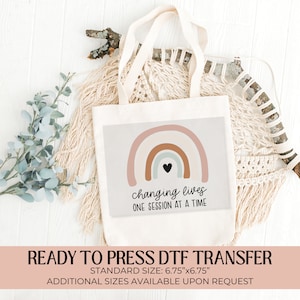 Therapist Dtf Transfer, Ready to Press, ABA Design, ABA apparel, Therapist Gift, Behavior Analyst, Aba Gift, Heat Transfer, Direct to Film