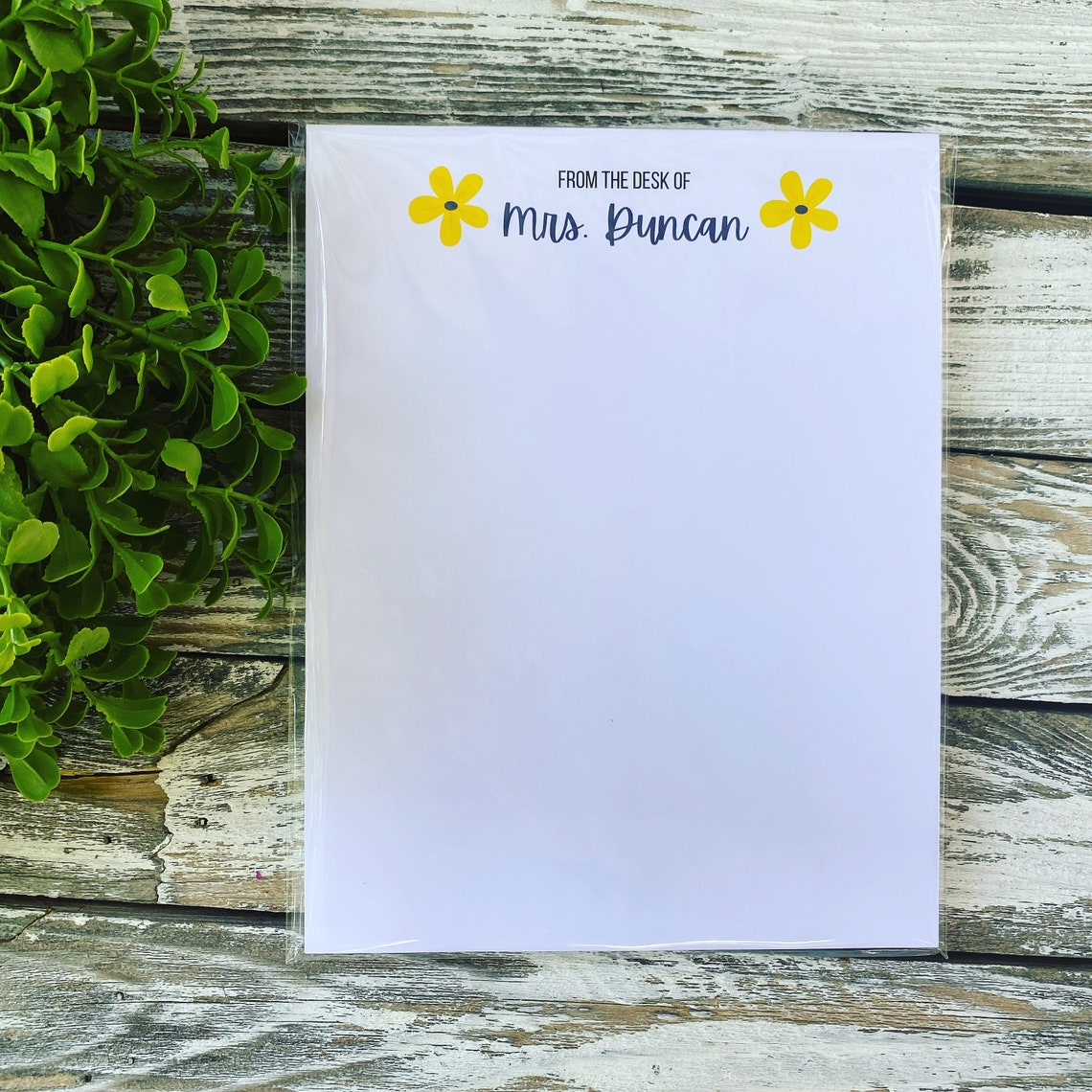 Personalized Notepads From the Desk Of Personalized Etsy