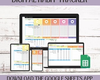Digital Monthly Habit Tracker, Therapist Planner, Weekly Goals Tracker, Monthly Goal Planner, Productivity Journal, Behavior Analyst
