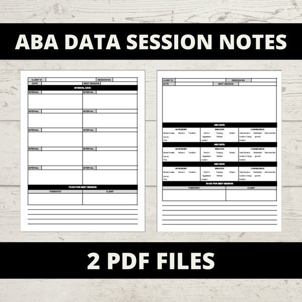 Rbt Session Note Template Etsy Australia Rbt Session Note Template Etsy Australia