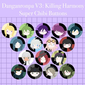 New Danganronpa V3: Super Chibi Buttons