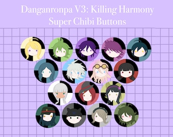 New Danganronpa V3: Super Chibi Buttons