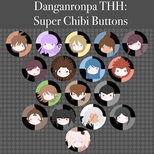 Danganronpa THH: Super Chibi Buttons