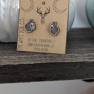Duskull Pokemon Ohrringe, Ghost Pokemon Go Schmuck, Anime Geschenk, Manga Karten Ohrringe, Ghost Pocket Monster