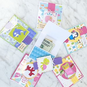 Gift Card Holder, Money Card, Birthday Card, Scrapbooking Card, Handmade Card, Teacher Gift Card Holder, Birthday Gift Card Holder