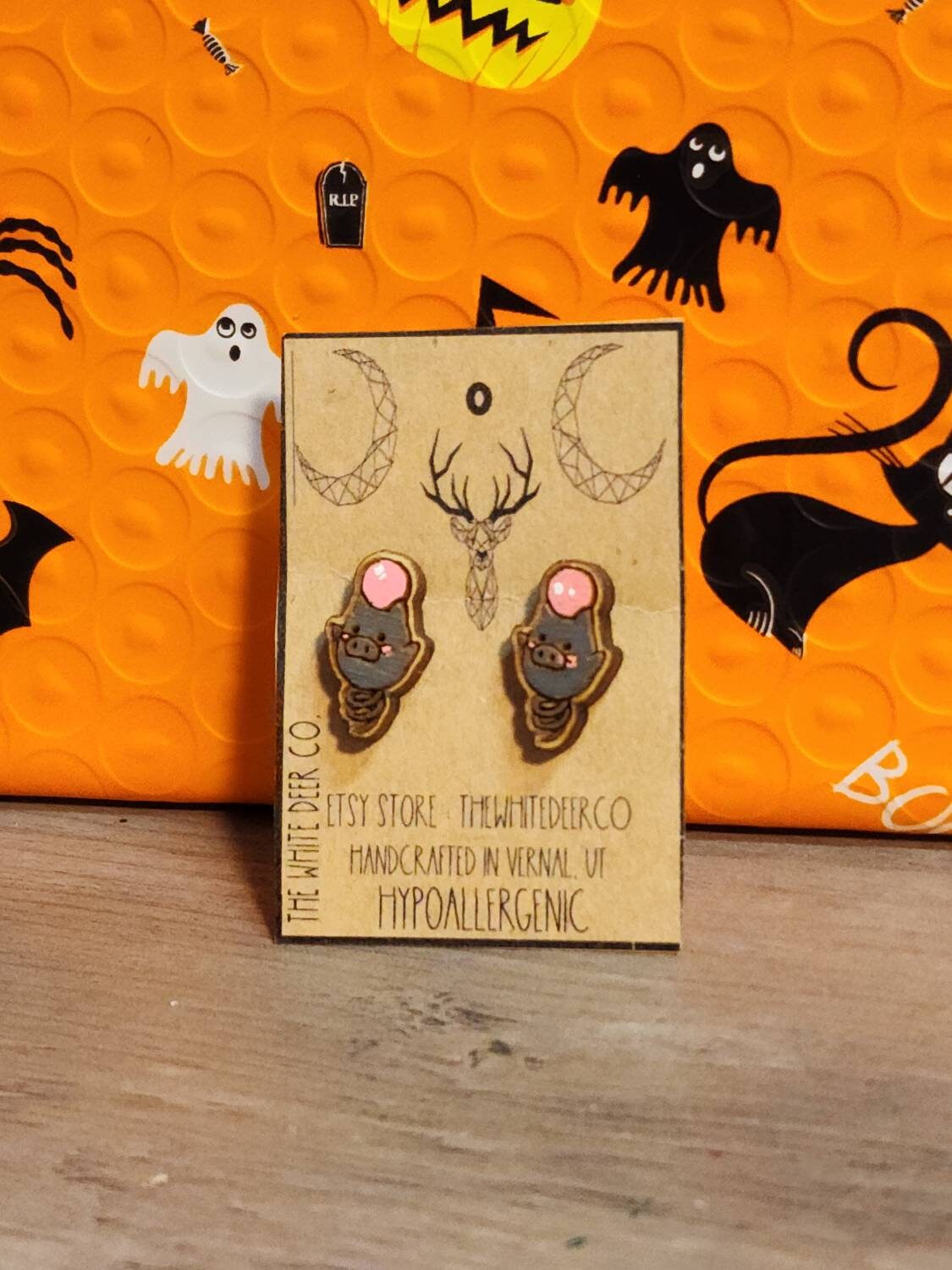 Boucles d’oreilles Spoink Pokemon, Bijoux Psychic Pokemon go, Cadeau Anime, Boucle d’oreille Manga Cards, Pig Pocket Monster