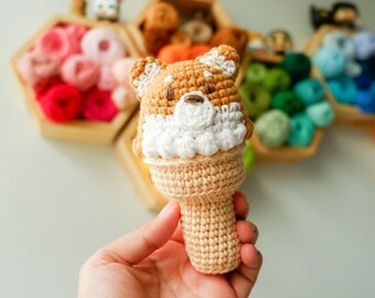 Shiba Inu Ice Cream PDF Pattern