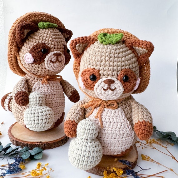 Tori the Tanuki Crochet Pattern - Etsy