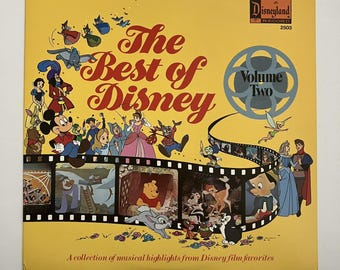 The Best of Disney Volume II Vintage Vinyl Record LP Disney Pinocchio Bambi