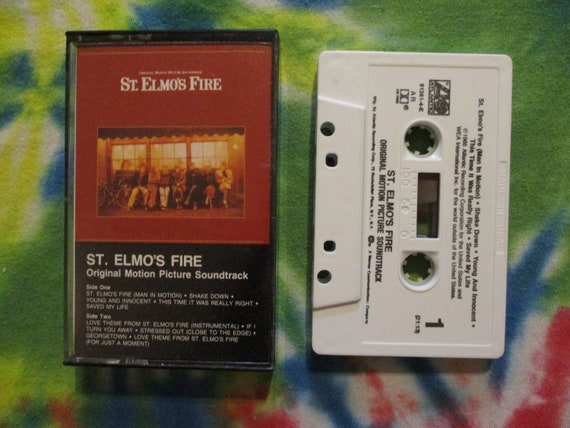 St Elmo S Fire Soundtrack Cassette Tape Tested Plays Etsy St Elmo S Fire Soundtrack Cassette Tape Tested Plays Etsy