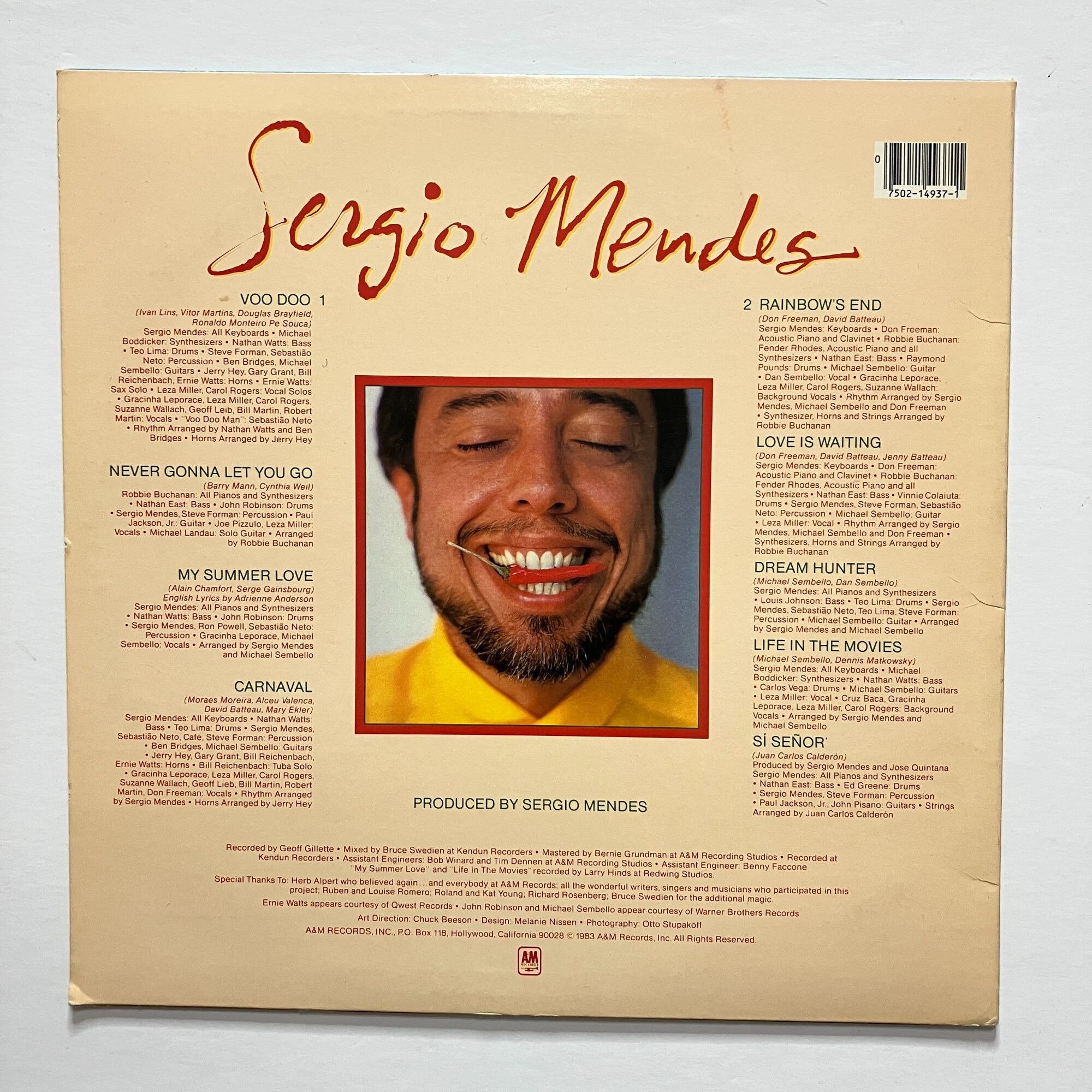 Sergio Mendes 1983 Self Titled Vinyl LP Record - Etsy