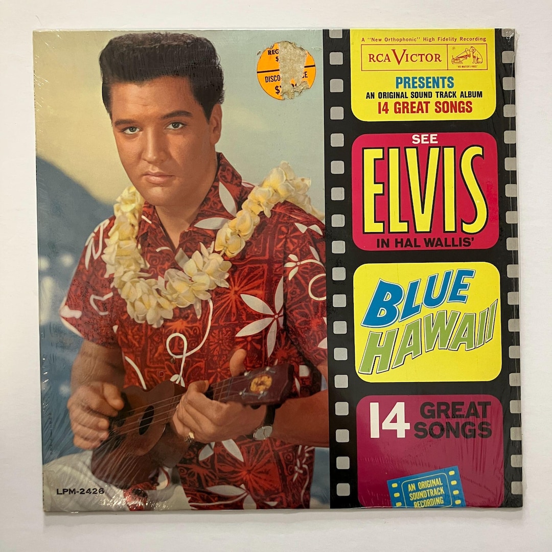 Elvis Presley Blue Hawaii Vinyl LP, Vintage 1961 Mono Soundtrack - Etsy