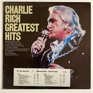 Charlie Rich Greatest Hits Vintage Vinyl Record LP Country