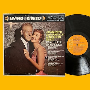 Jeanette MacDonald & Nelson Eddy Vintage Vinyl LP Record