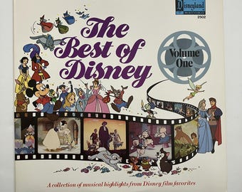 The Best of Disney Volume One Vintage Vinyl Record LP 1978 Disney Soundtrack Classics