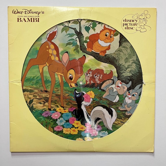 Disney Bambi Story and Songs Vinyl LP Vintage Kids Record Album Classic Storybook Soundtrack
