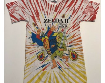 Vintage 80's 1989 Zelda II The Adventure of Link KIDS Medium 10-12 T Shirt