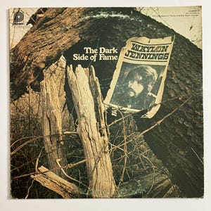 Waylon Jennings The Dark Side Of Fame Vintage Vinyl Record LP Country 1976