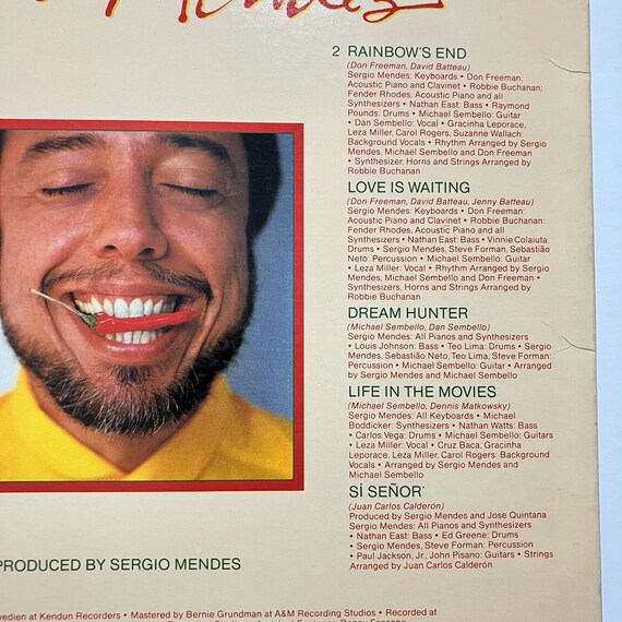 Sergio Mendes 1983 Self Titled Vinyl LP Record - Etsy