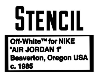 off white air force 1 stencil