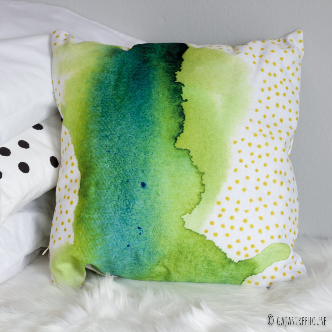 Colorful Throw Pillow Like Abstract Painting, Inspirational Pillow, Art