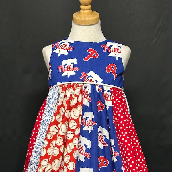 Philadelphia Phillies inspired Toddler/Girls Dress - Size 18M - Girls 8