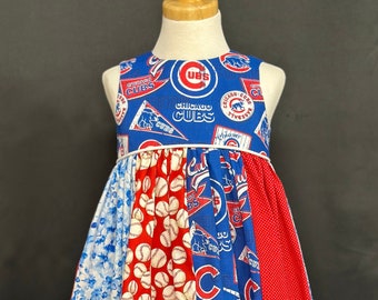 chicago cubs jersey dress Inspired Toddler/girls - Size 18M - Girls 8 Cubs baseball jersey outfit