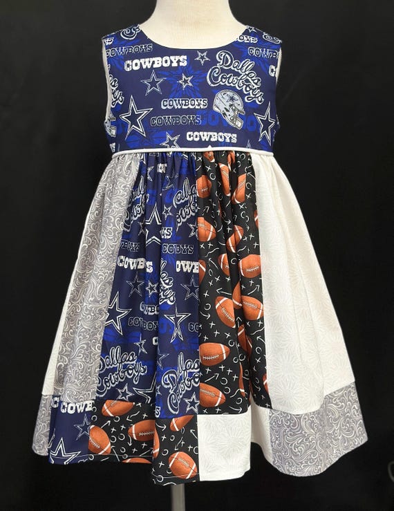 Dallas Cowboys inspired Toddler/Girls Dress - Size 18M