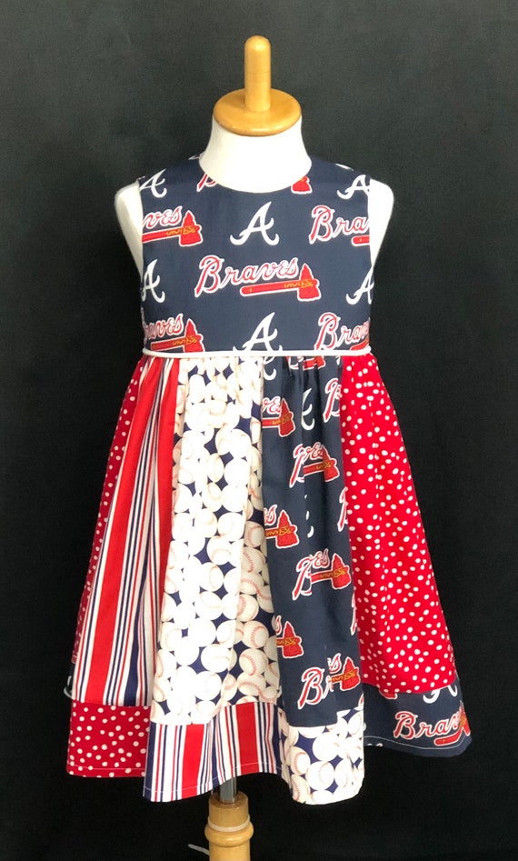 Atlanta Braves Inspired Dress Size 18M -