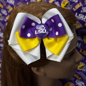 Louisiana State University Hair Bow