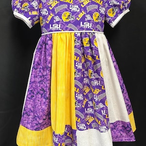 Purple and Gold Dress Lsu - Etsy