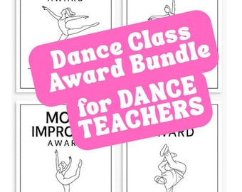 Dance Awards Certificate Bundle: Editable Minimalist PDF Template