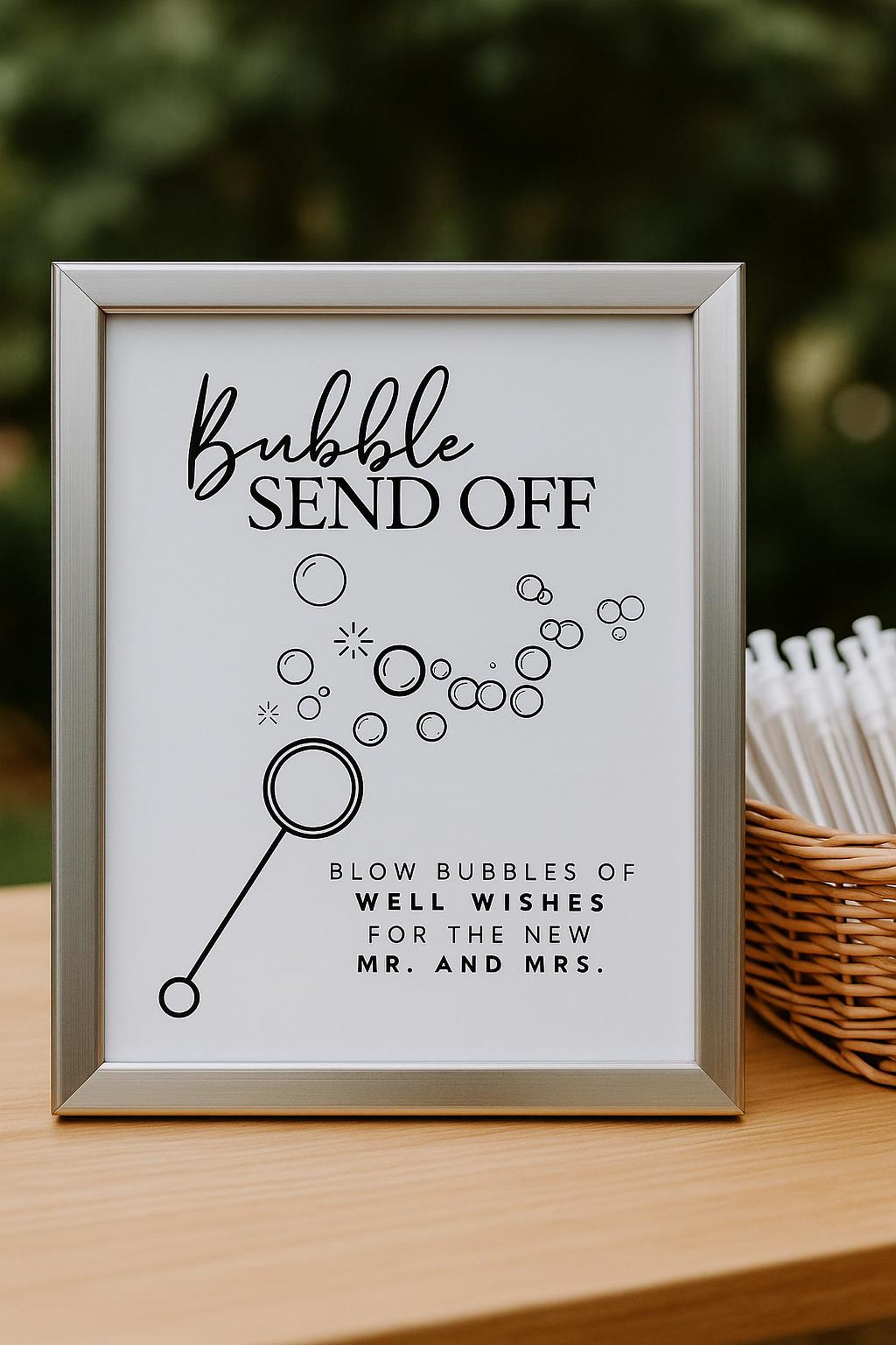 Send Off Sticker Bubble Send off Sign Template – Wedding Sign Printable – Editable PDF ...