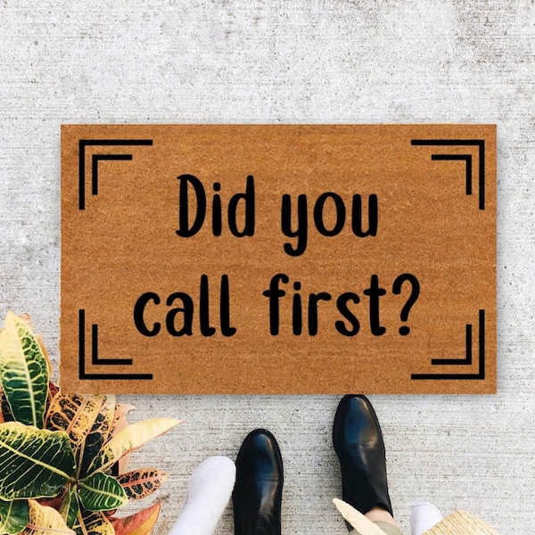 Did You Call Doormat Etsy