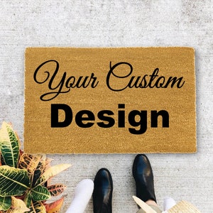 Custom Doormat, Personalized Doormat, Housewarming Gift, Christmas Gift, Wedding Gift, Welcome Doormat, Front Door Mat, New Home. image 1