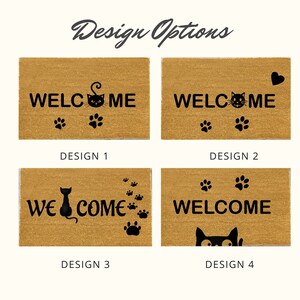 Cat Welcome door mat, Cat lover Door Mat, Doormat, I Hope You Like Cats, Funny Doormat - 33 afbeelding 5
