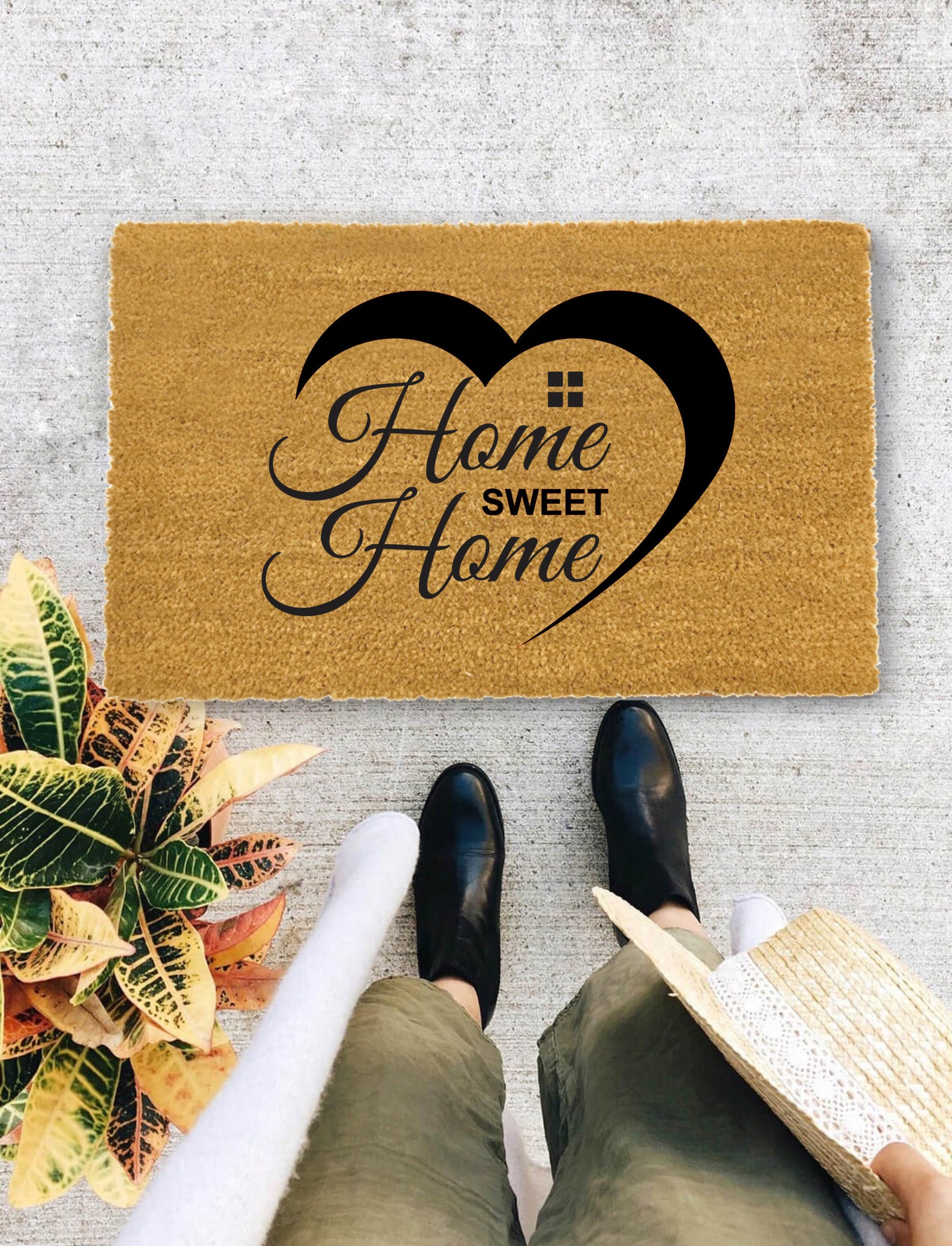 Zuhause süße Haus Fußmatte Fußmatte lustig Front Porch | Etsy