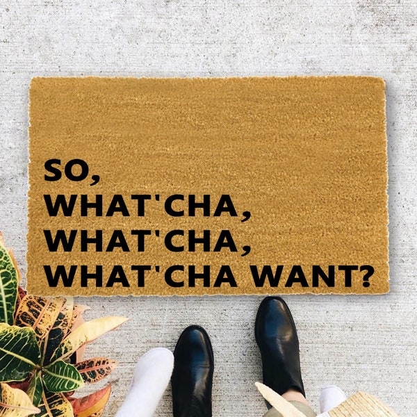 Beastie Boys Doormat, So What'Cha Want, Whatcha Want Doormat, Hip Hop Welcome Mat, Hip Hop Decor, Funny doormat, Music Decor, Lyrics - 1118