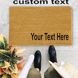 Check Ya Energy., Custom text doormat, Custom door mat, Closing Gift, Funny Door mat, New home gift, Wedding gift 4 image 2