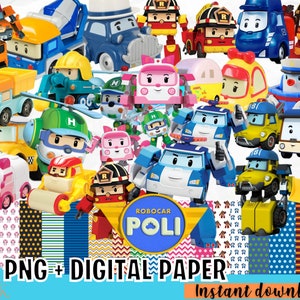 ROBOCAR POLI, clipart Robocar, paquete Robocar Poli PNG, coche de policía de dibujos animados, robocar poli png, fiesta robocar poli, cumpleaños de robocar,