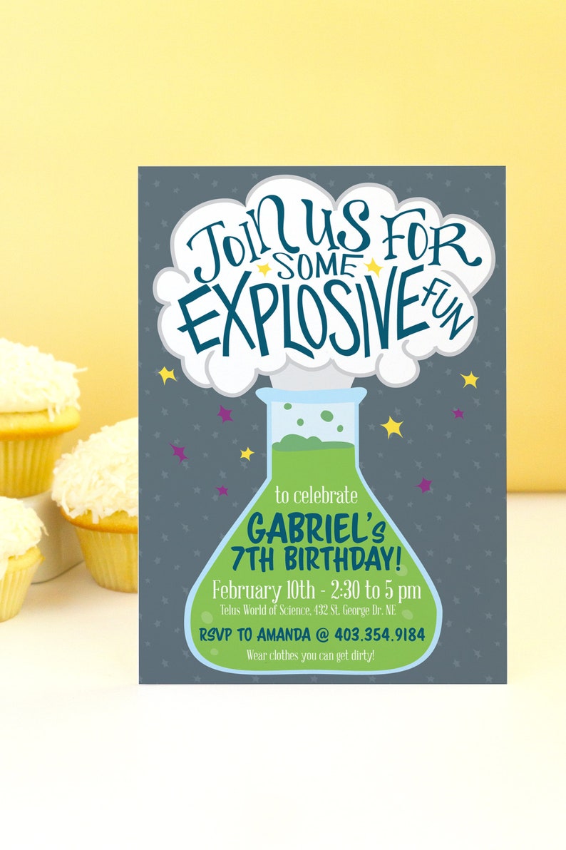 Science Party Invitation