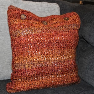 Crochet Pillow Cover with Pillow